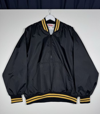 + Vintage 90s HARTWELL Nylon Quarter Zip Pullover Windbreaker Sports Black L/XL