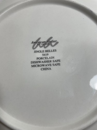 Set 4 American Atelier Jingle Belles Salat-/Dessertteller - Bild 17 von 22
