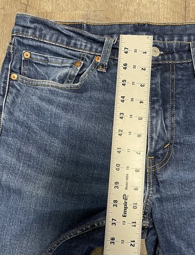 Pantalones de mezclilla Levis 511 BlueJeans 34x36 (32x34) calce ajustado elástico lavado medio - Imagen 5 de 6