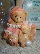Cherished Teddies Carrie The Future Beareth All Things Figurine PRISTINE w/ Box