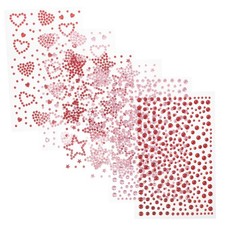 6 Sheets Jewel Stickers for Kids Crafts Face Rhinestones Sticky Gems