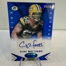 2014 Panini Certified - Signatures Clay Matthews #S-CM Mirror Blue /10 (AU)