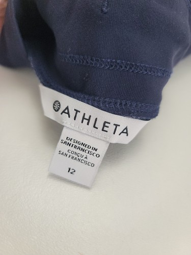 Athleta Trekkie North Joggers Women's Size 12 Blue Floral Printed Pants Travel - Picture 8 of 10