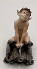 ROYAL COPENHAGEN Faun/Pan/Satyr On Turtle Figurine By Christian Thomsen #858 VTG