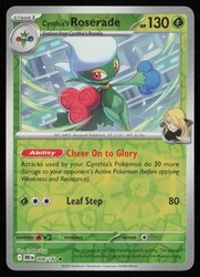 Cynthia's Roserade 008/182 Destined Rivals Reverse Holo