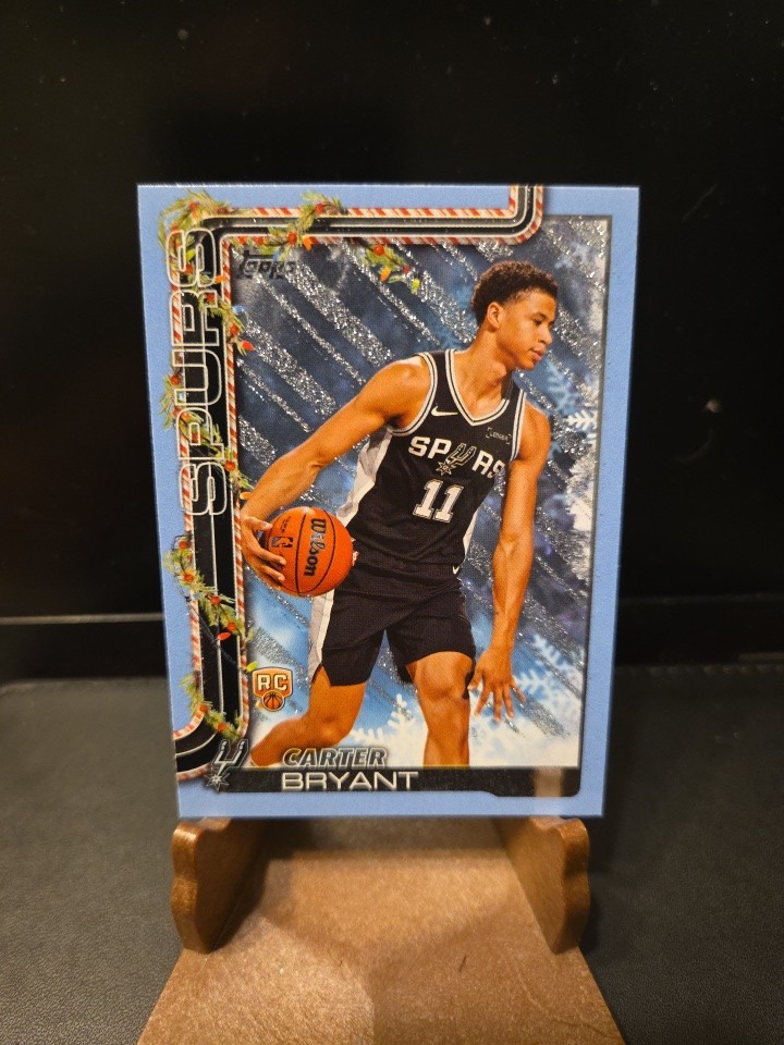 2025-26 Topps Holiday - Carter Bryant #H174 Holiday Light Blue & White...