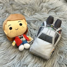 Toy Factory Back To The Future DeLorean & Marty McFly Plush Bundle