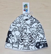 New Rare Nintendo Limited Edition Super Mario 2009 Knit Ski Hat Skull Cap Beanie