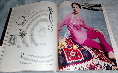 VOGUE MAGAZINE July 1955 70TH BIRTHDAY GIFT Norman Parkinson VINTAGE 50s Fashion - Picture 2 of 24