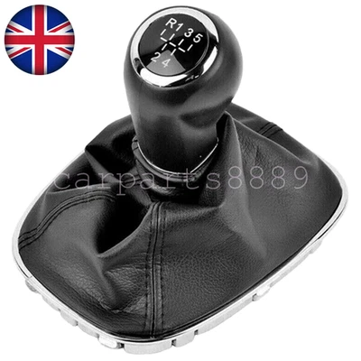 GAZZA 5 Speed For Vauxhall Corsa E Adam Gear Stick Shift Knob & Gaiter Boot 55496814