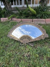 Vintage Cast Brass Fan Shaped