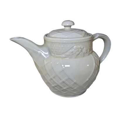 Vintage Drip-O-lator Ceramic Coffee Pot The Enterprise Aluminum Co Off White