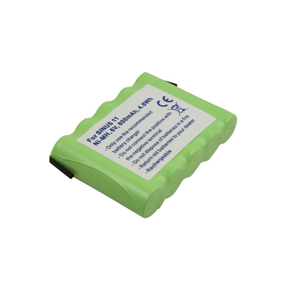 Batterie Siemens Sinus 11 Avizar 6V NiMH 800mAh Verte