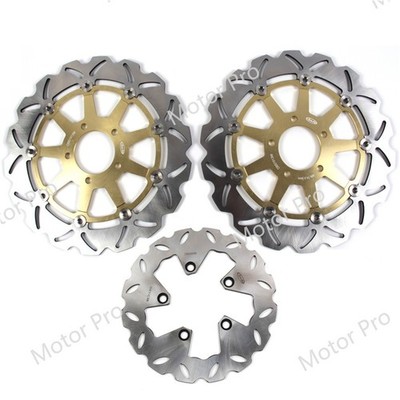 Arashi Front Rear Brake Rotors Discs For Suzuki Hayabusa 1300 GSX1300R 1999-2007