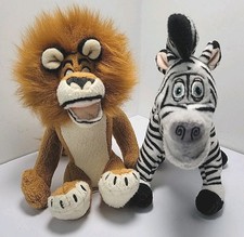 Lot Of 2 Ty Beanie Baby Plush Toys Madagascar Escape 2 Africa Alex & Marty 2008