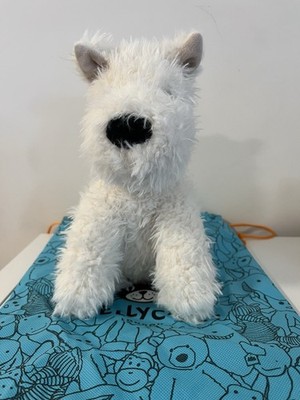 JellyCat Munro Scottie Dog Soft Cream Medium Puppy 🐶 BNWT