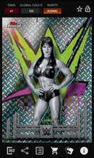 Chyna - Checkerboard Base Iconic - Topps Slam WWE Finest 25