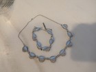 Sterling Silver Alice Caviness Blue Cat's Eye Moonstone 16" Necklace & Bracelet  — photo 6