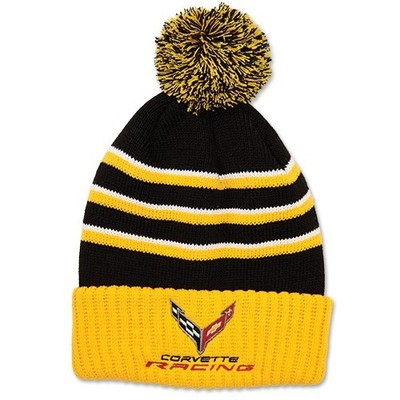 NEW!! C8 CORVETTE RACING BEANIE W/POM - Shop Lingenfelter Collection