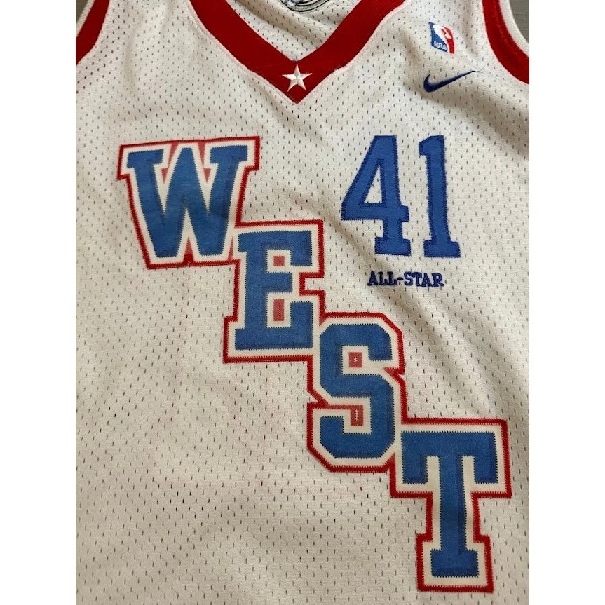 Vintage Nike NBA All Star Nowitzki #41 WEST Jersey 3XL Men White Sleeveless. - Image 2 of 4
