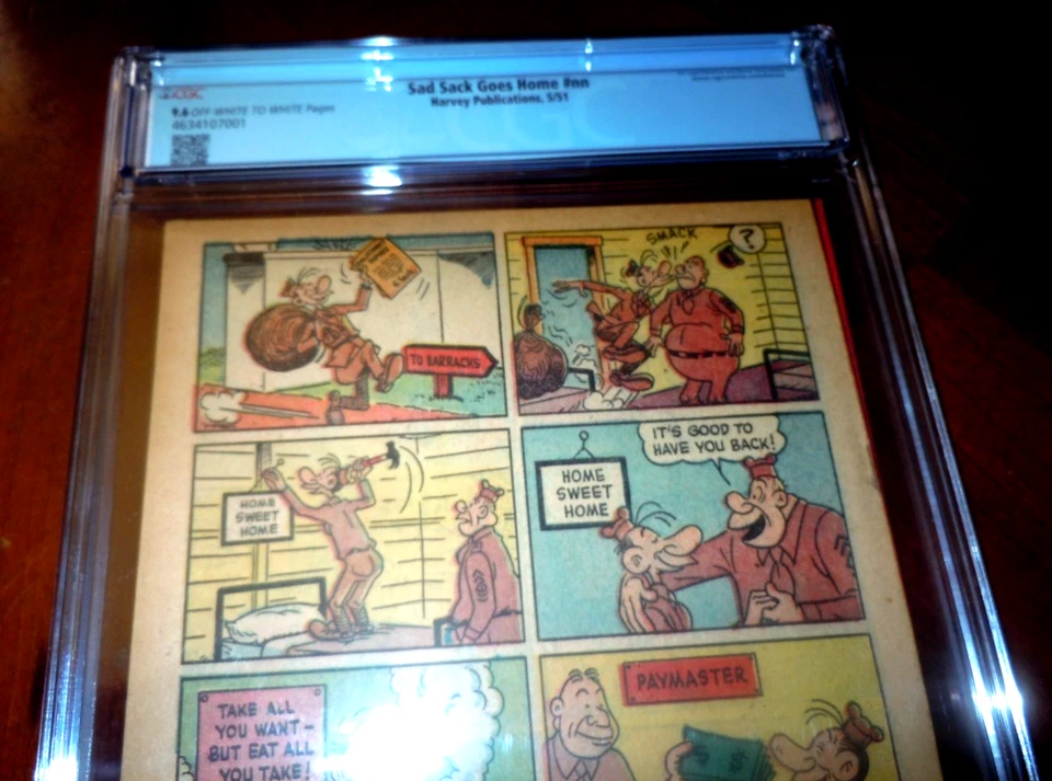 SAD SACK GOES HOME #NN (HARVEY COMICS 1951) CGC Calificado Casi Nuevo+ (9.6) Estado Foto 4 de 4