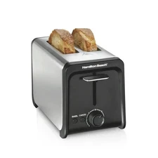 Hamilton Beach 2 Slice Toaster with Wide Slots, Bagel Function, Toast Boost, Sta