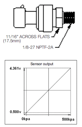 LINK ECU G4 & G4+ 5 bar MAP Sensor & Connector / Plug - Picture 2 of 3