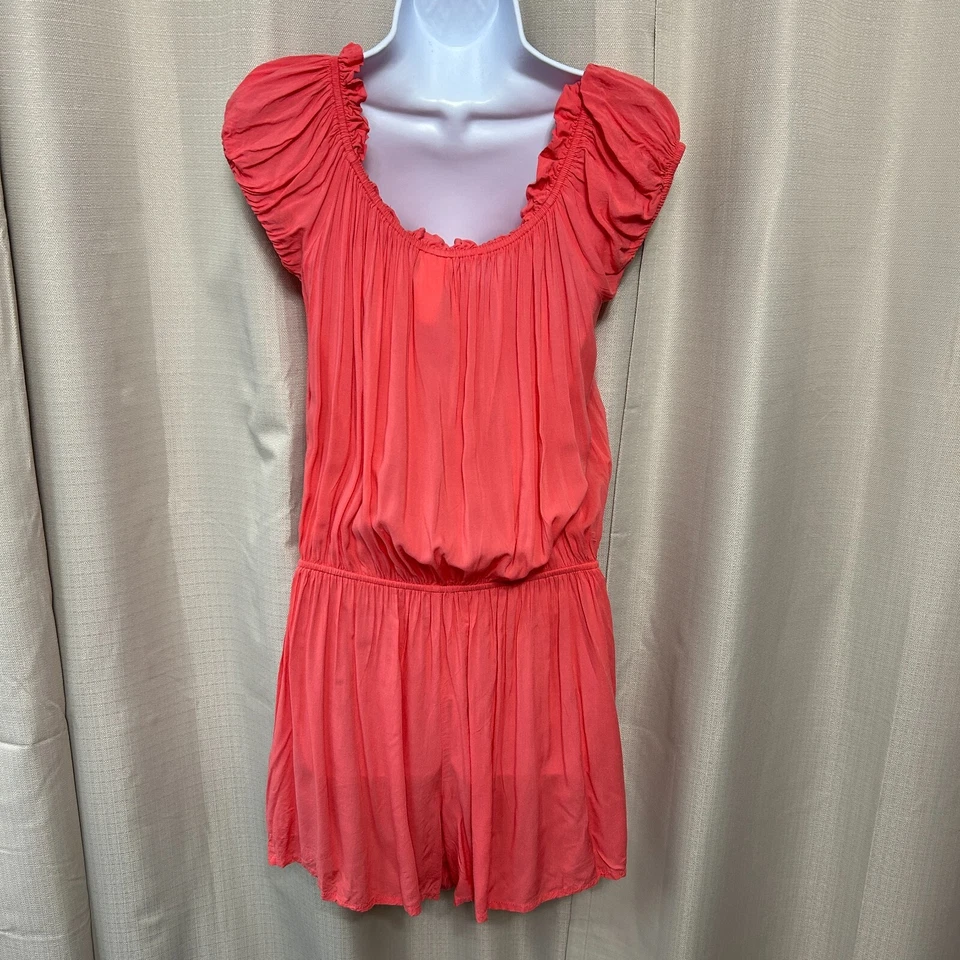 Mameluco Kate Spade para mujer talla mediana rosa coral cordón cintura Foto 2 de 4