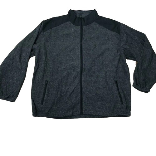 PGA Tour Jacket Mens XXL/2X Gray Zip Front Fleece Lined First Tee Lightweight - Picture 2 of 14