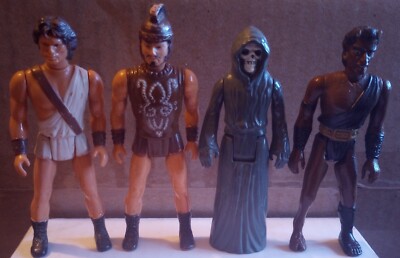 1980 Mattel Clash Of The Titans Action Figure Lot Perseus Thallo Charon Calibos