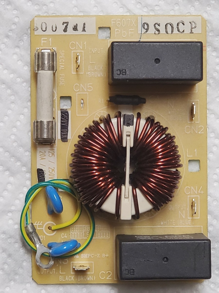 PANASONIC MICROWAVE NOISE FILTER CIRCUIT BOARD W/ FUSE