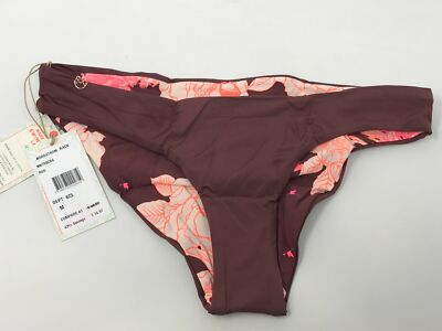 #ad MAAJI Crimson Circus Sublime Reversible Bikini Swim Bottom Size L Red $29.99