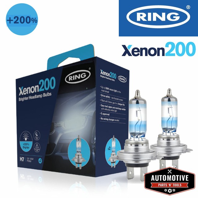 Ring Xenon200 H7 200 Brighter Car Van Headlight Headlamps Bulbs RX2077