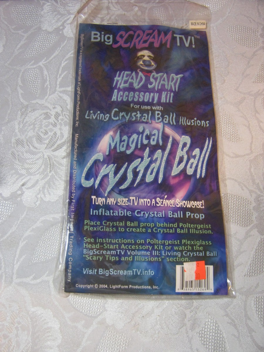 Halloween Big Scream TV Accessory Kit Magical Crystal Ball Prop