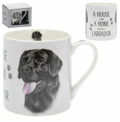 black dog mug