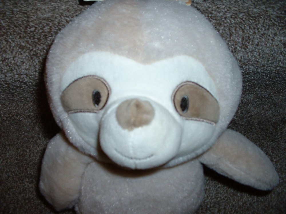 Kelly Baby Kellybaby Plush Sloth Crinkle Rattle Infant Toy Brown 12 ...
