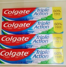 4 pack Colgate Toothpaste Triple Action 4oz