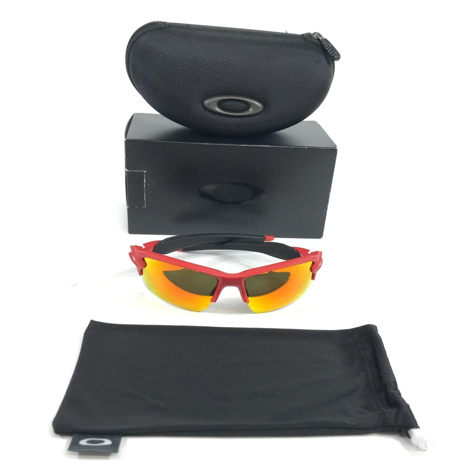 Gafas de sol Oakley Flak 2.0 XL OO9188-J159 mate Redline monturas lentes Prizm rubí Foto 2 de 4