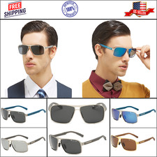Men Sunglasses Aviators Oversize Design Square New Style UV Protection Polarized