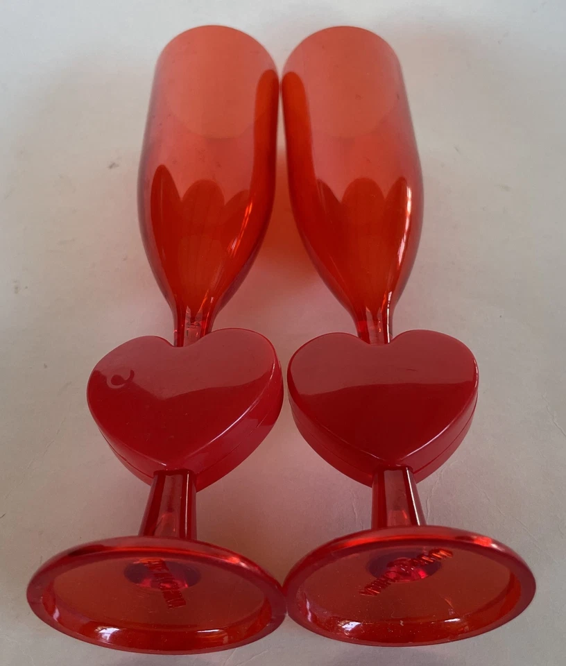 VALENTINES DAY Decorations 3D Cutouts TREAT BAGS Plates HEART Champagne Glasses - Image 4 of 4