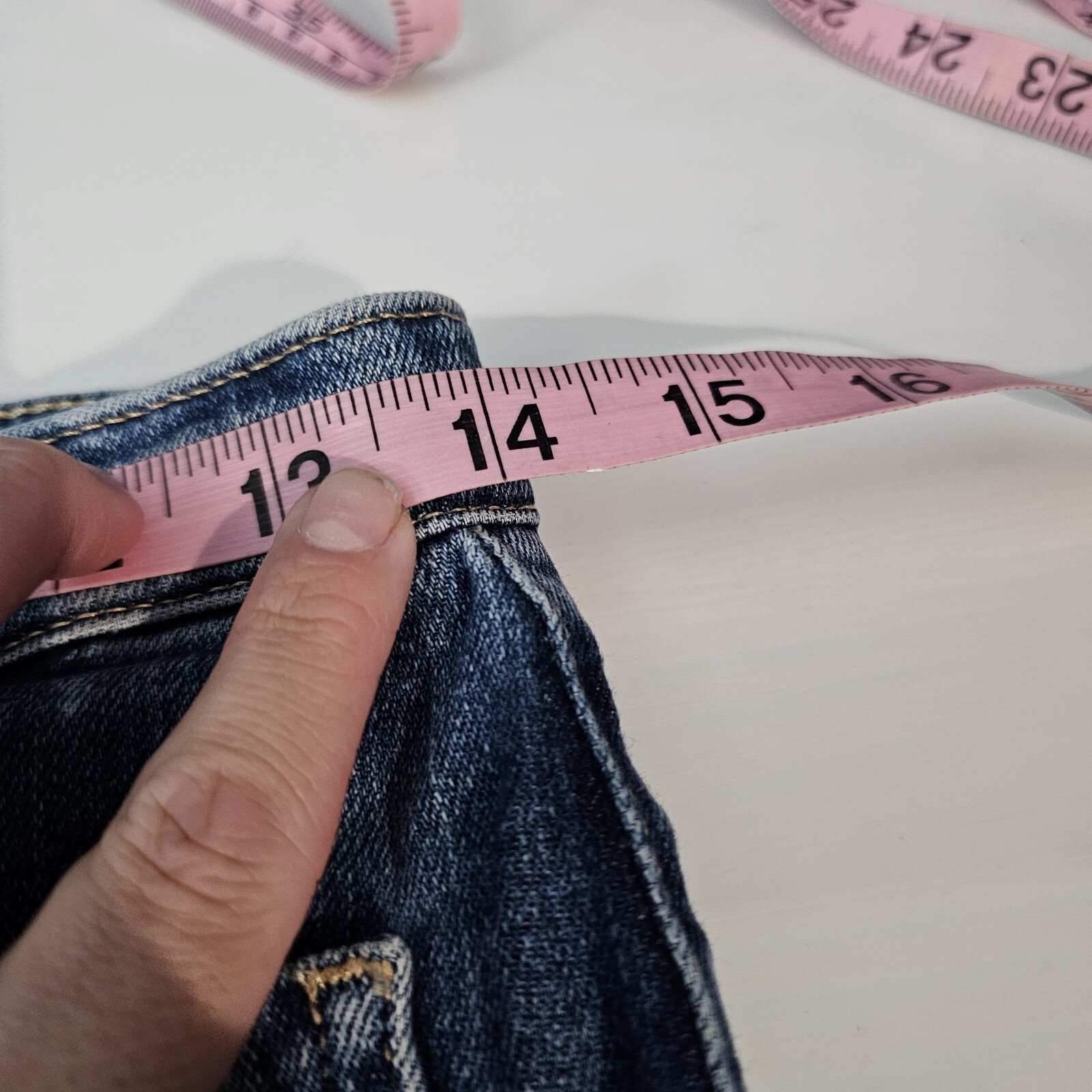 Anthropologie AG Vintage Stevie Ankle Button Up Jeans Women's Size 28 EUC thumbnail 10