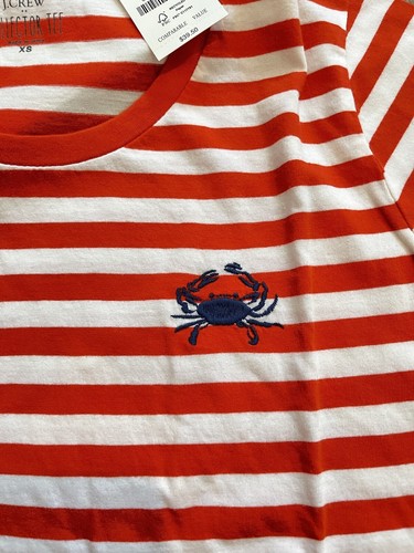J. Crew Factory Damen "Striped Crab" Sammler T-Shirt - Bild 2 von 5