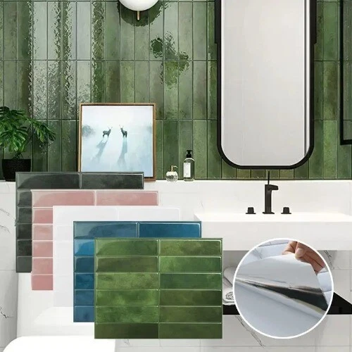 3D Wall Sticker Self-adhesive 3D Wall Panel Peel and Stick Tile Tile Sticker - Image 2 of 4