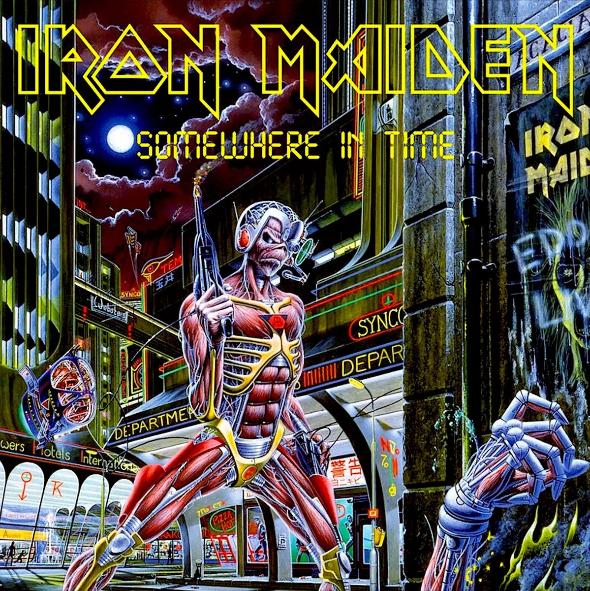 Iron Maiden Somewhere in Time Album Cover Poster Print 12 x 12