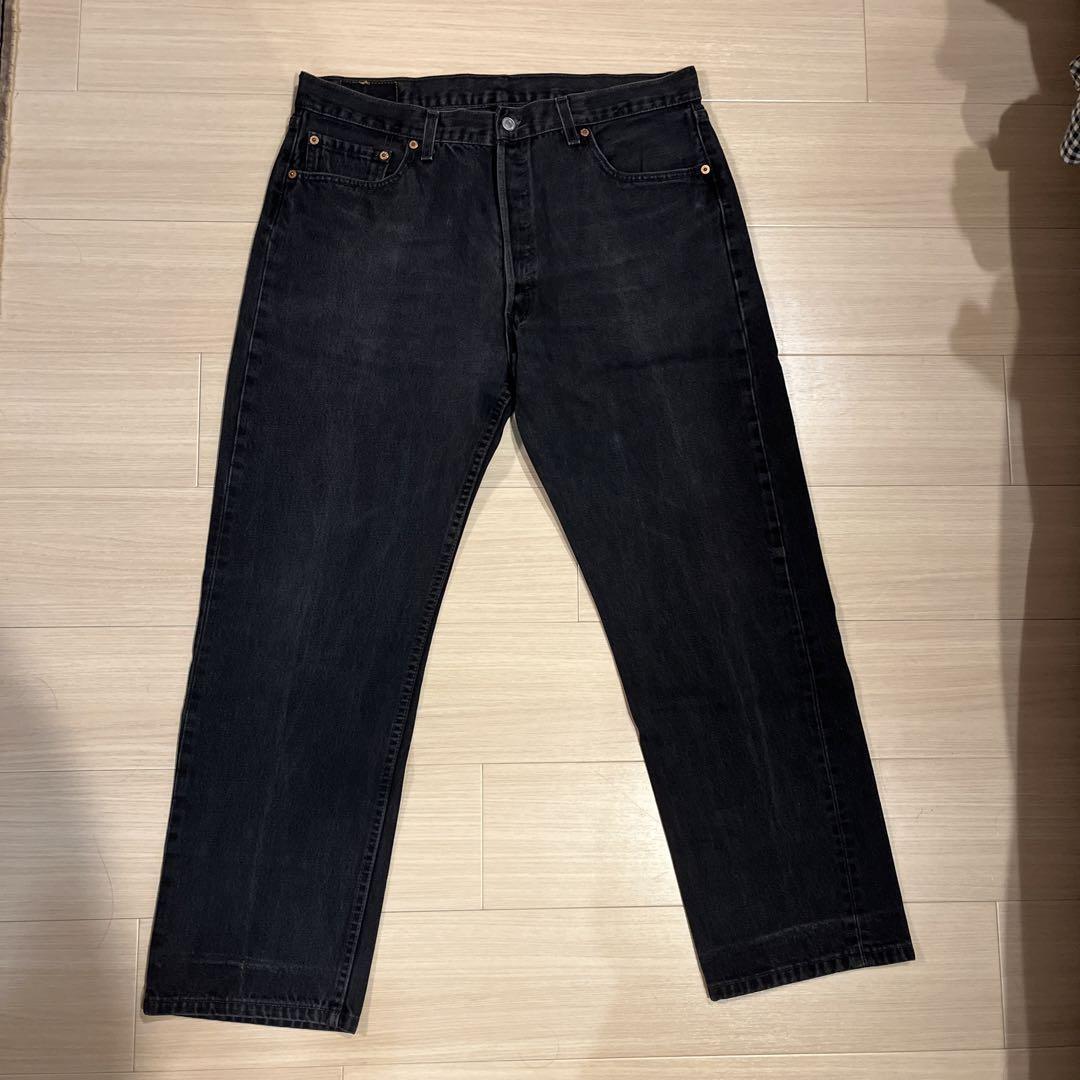 Levi's 501 0660 Black Denim Jeans Size 36x29 Made in USA Levi's 501 0660 Black Denim Jeans Size 36x29 Made in USA