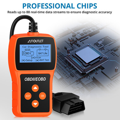 OBD2 Car Scanner Live Data Code Reader Professional Engine Fault Diagnostic Tool