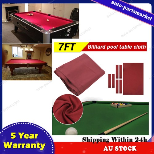 AU Premium 7/8/9ft Pool Table Cloth Felt Snooker Billiard Tablecloth Accessories - Picture 2 of 20