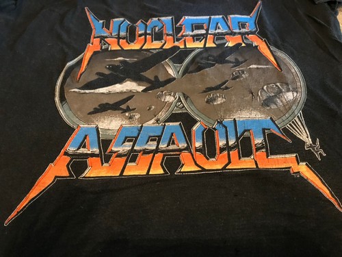 Camicia vintage Nuclear Assault On America Tour taglia XL rock metal - Foto 4 di 6
