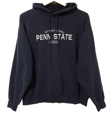M/L Vtg Late 90s Penn State Nittany Lions PSU Faded Blue 60/40 Hoodie Sweatshirt