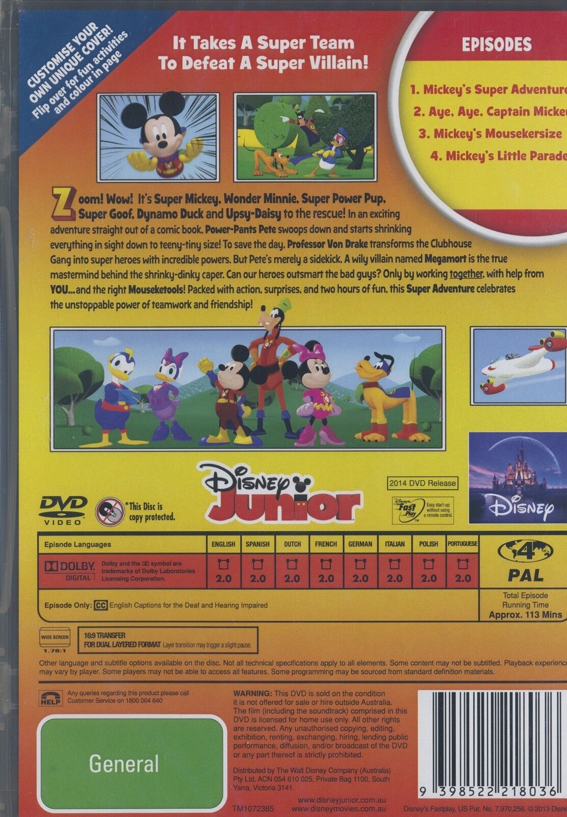 mickey mouse clubhouse dvd menu